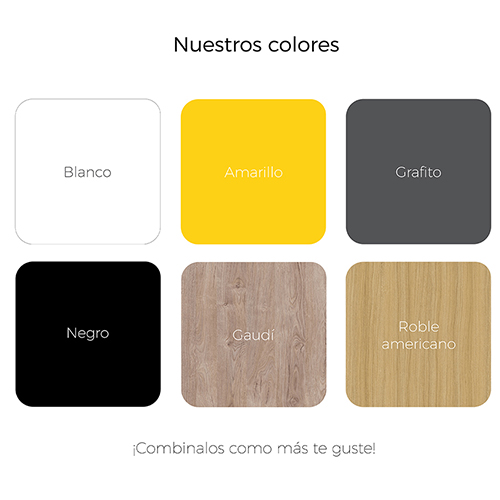 Opciones de colores escritorio Demi